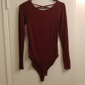 Maroon bodysuit